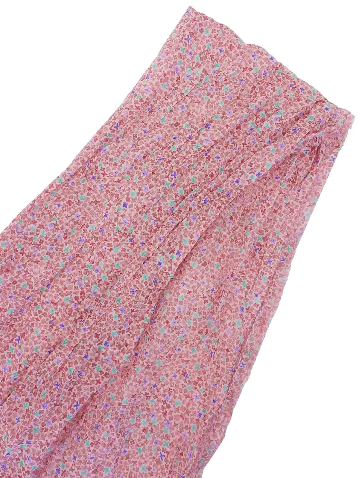 粉色/多色字母图案披肩