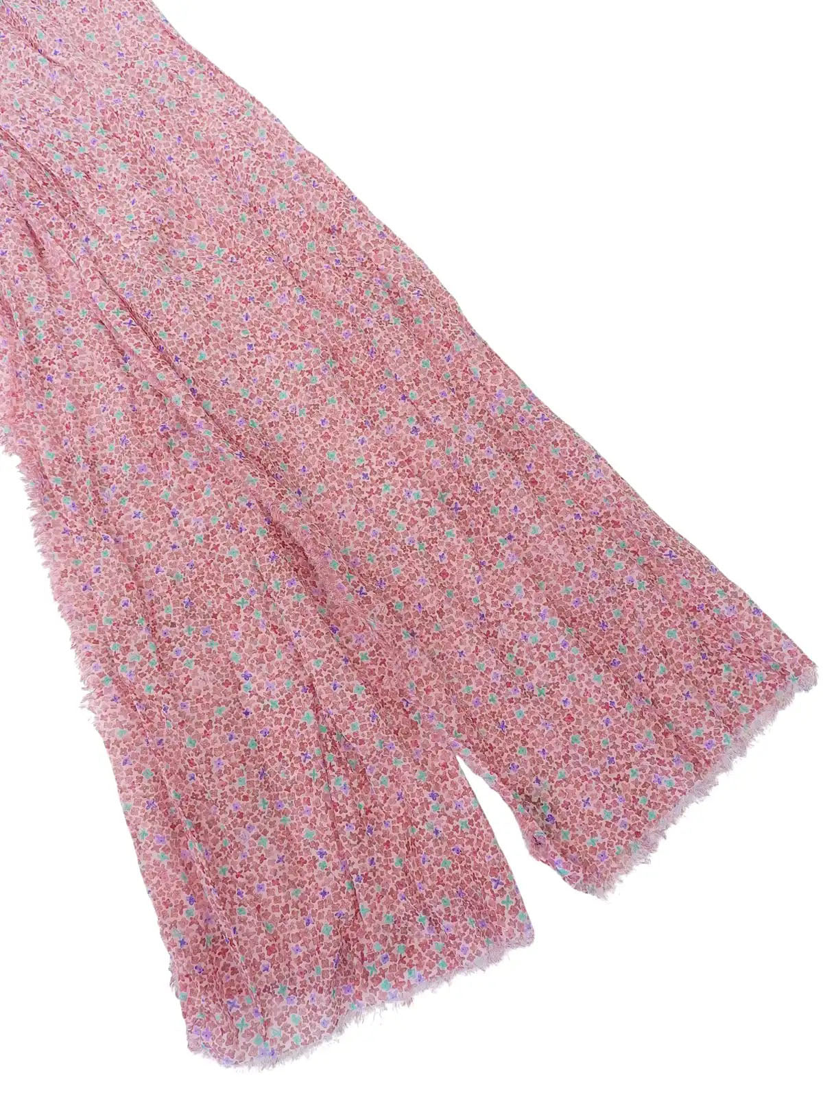 粉色/多色字母图案披肩