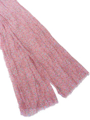 粉色/多色字母图案披肩