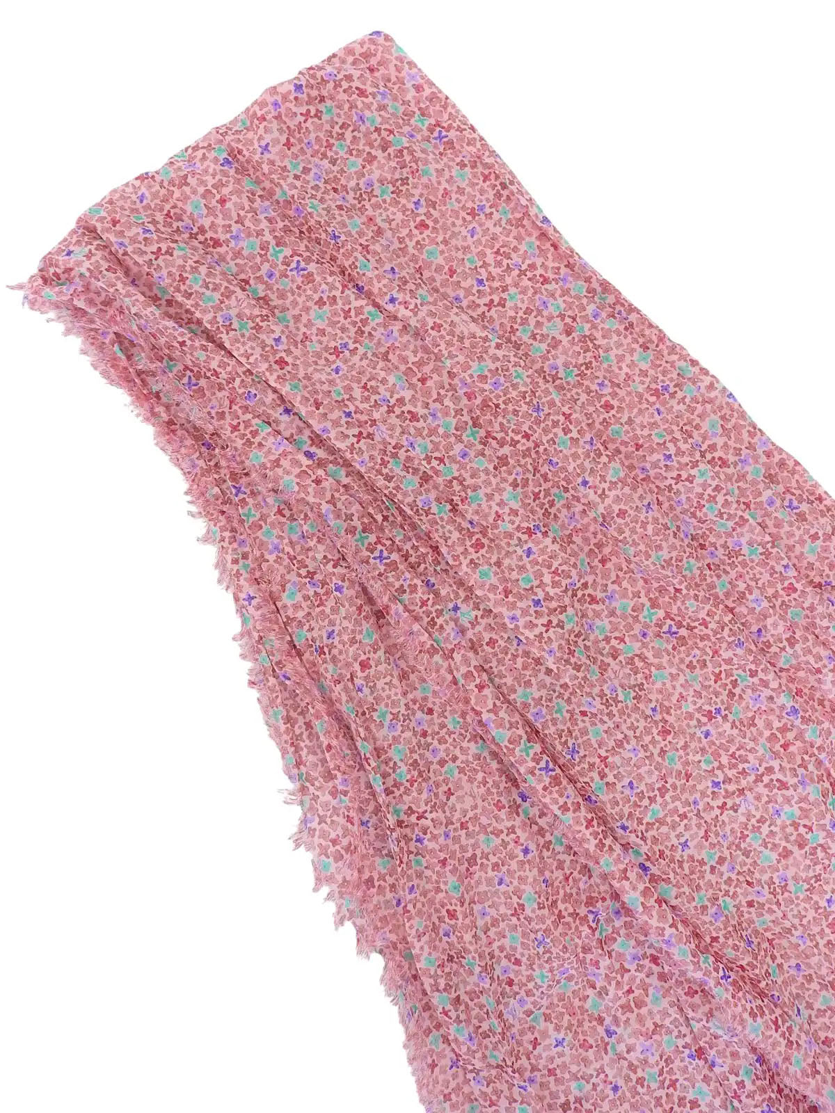 粉色/多色字母图案披肩