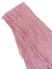 粉色/多色字母图案披肩