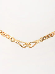 Hook Motif Chain Necklace Gold