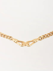 Hook Motif Chain Necklace Gold