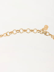 Hook Motif Chain Necklace Gold