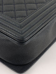 2014 Boy Chanel Chain Shoulder Bag, Navy