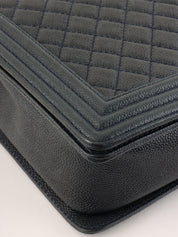2014 Boy Chanel Chain Shoulder Bag, Navy