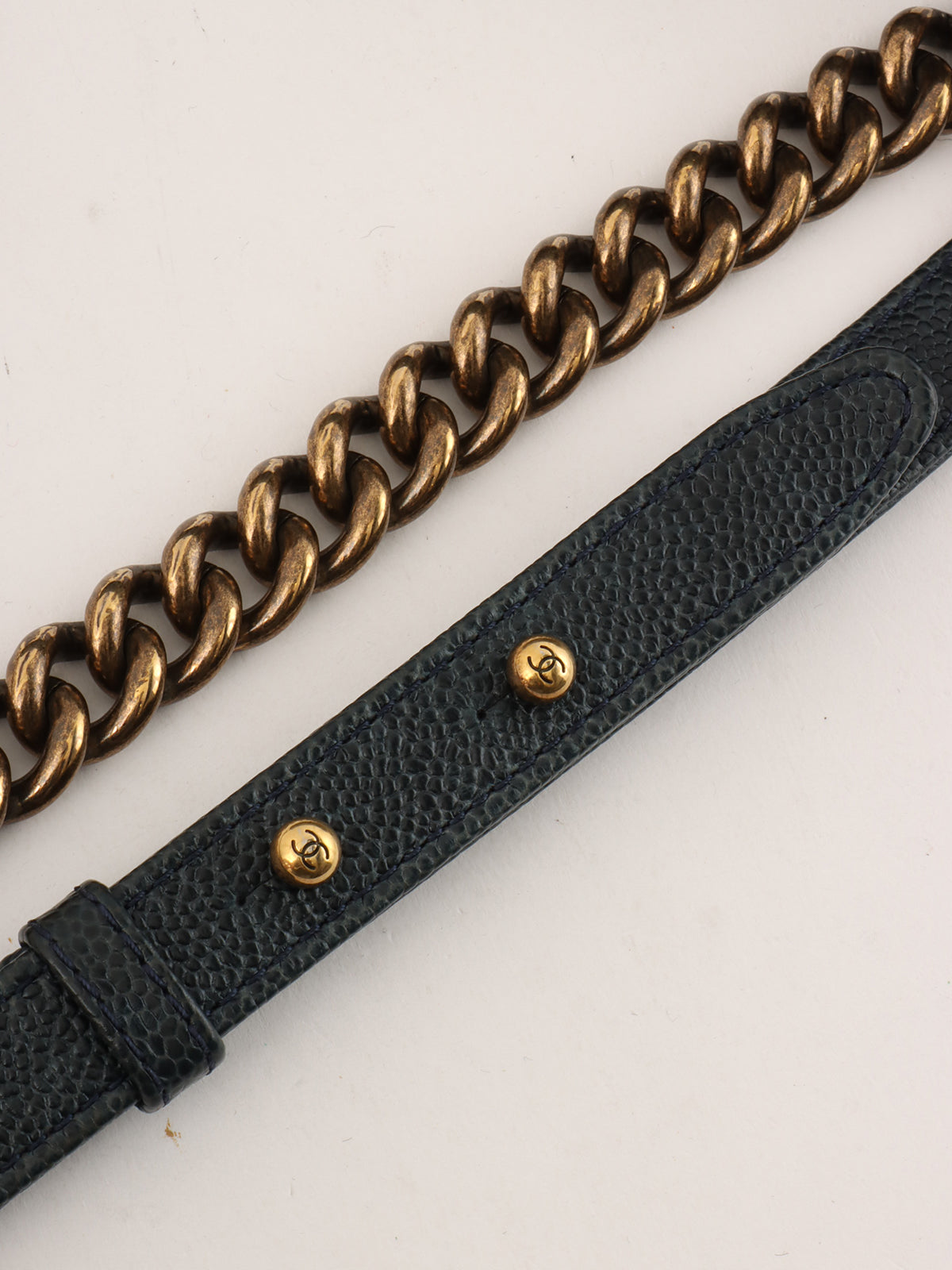 2014 Boy Chanel Chain Shoulder Bag, Navy