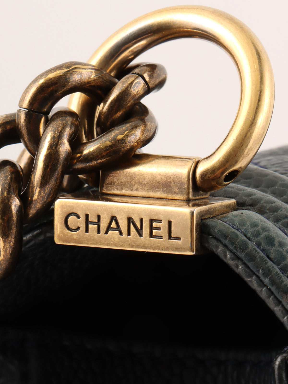 2014 Boy Chanel Chain Shoulder Bag, Navy