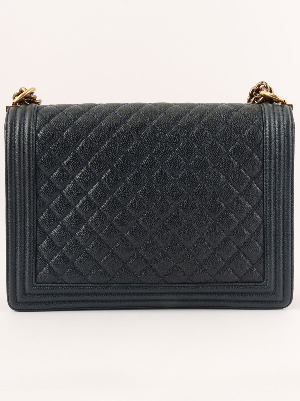 2014 Boy Chanel Chain Shoulder Bag, Navy