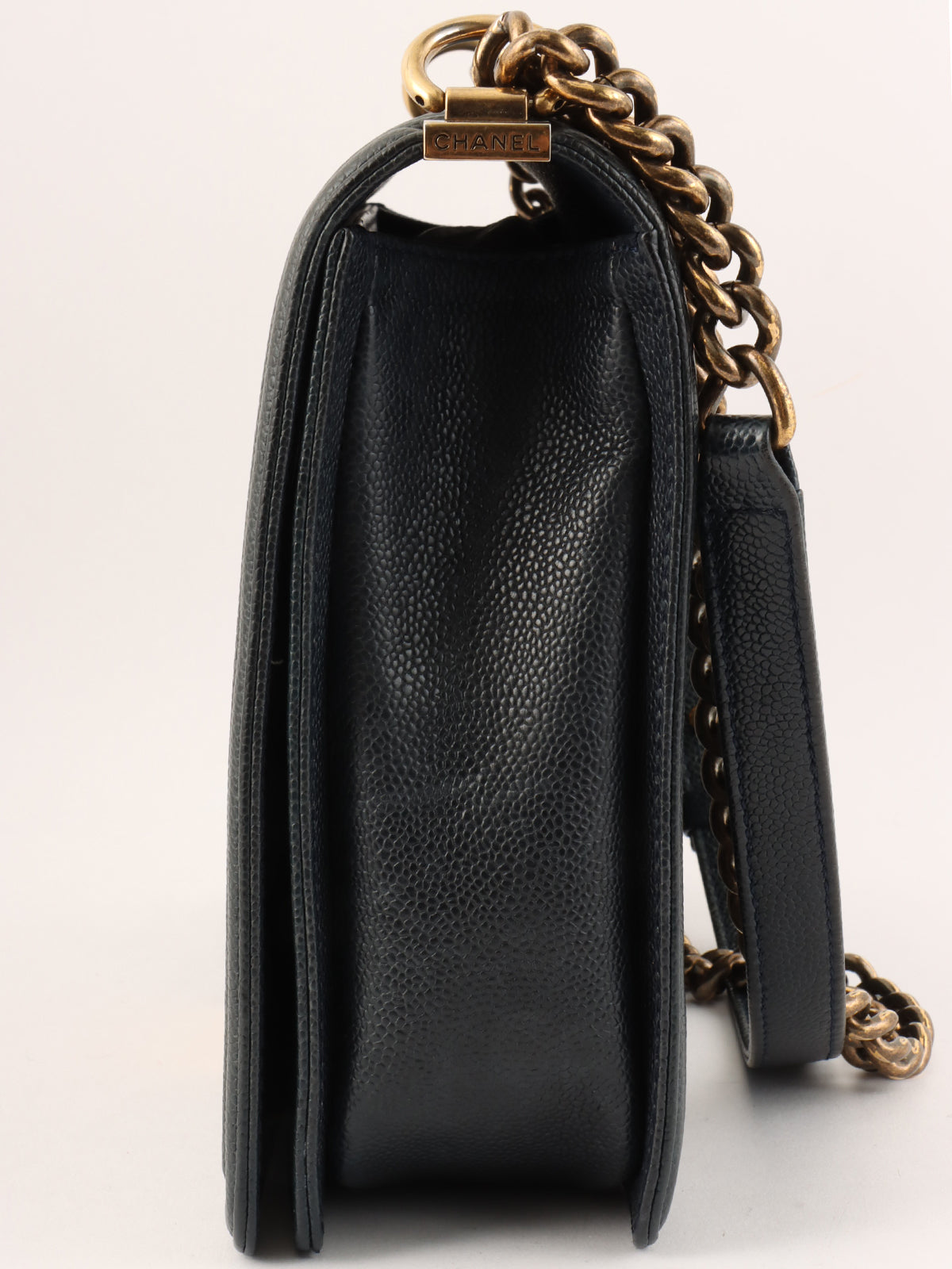 2014 Boy Chanel Chain Shoulder Bag, Navy