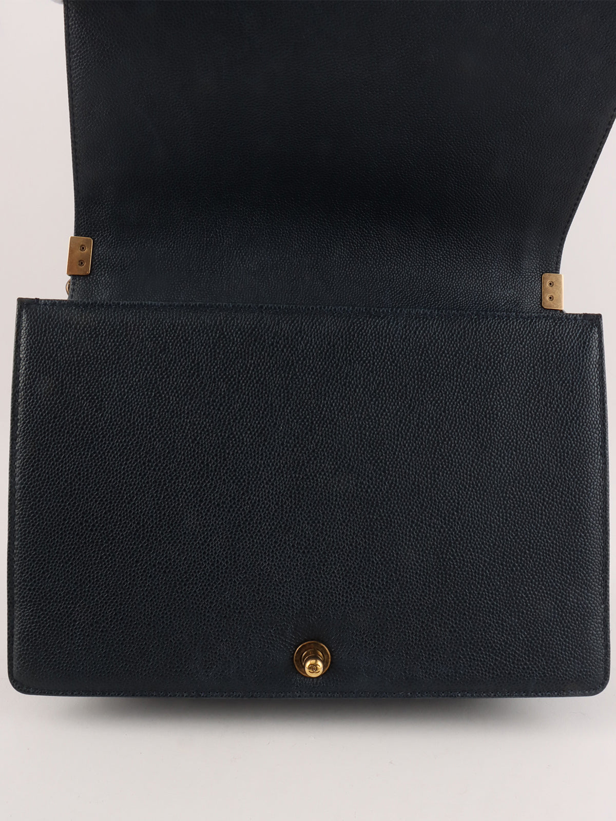 2014 Boy Chanel Chain Shoulder Bag, Navy