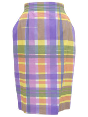 Check Pattern Clear Button Set (Pink/Purple/Multi)