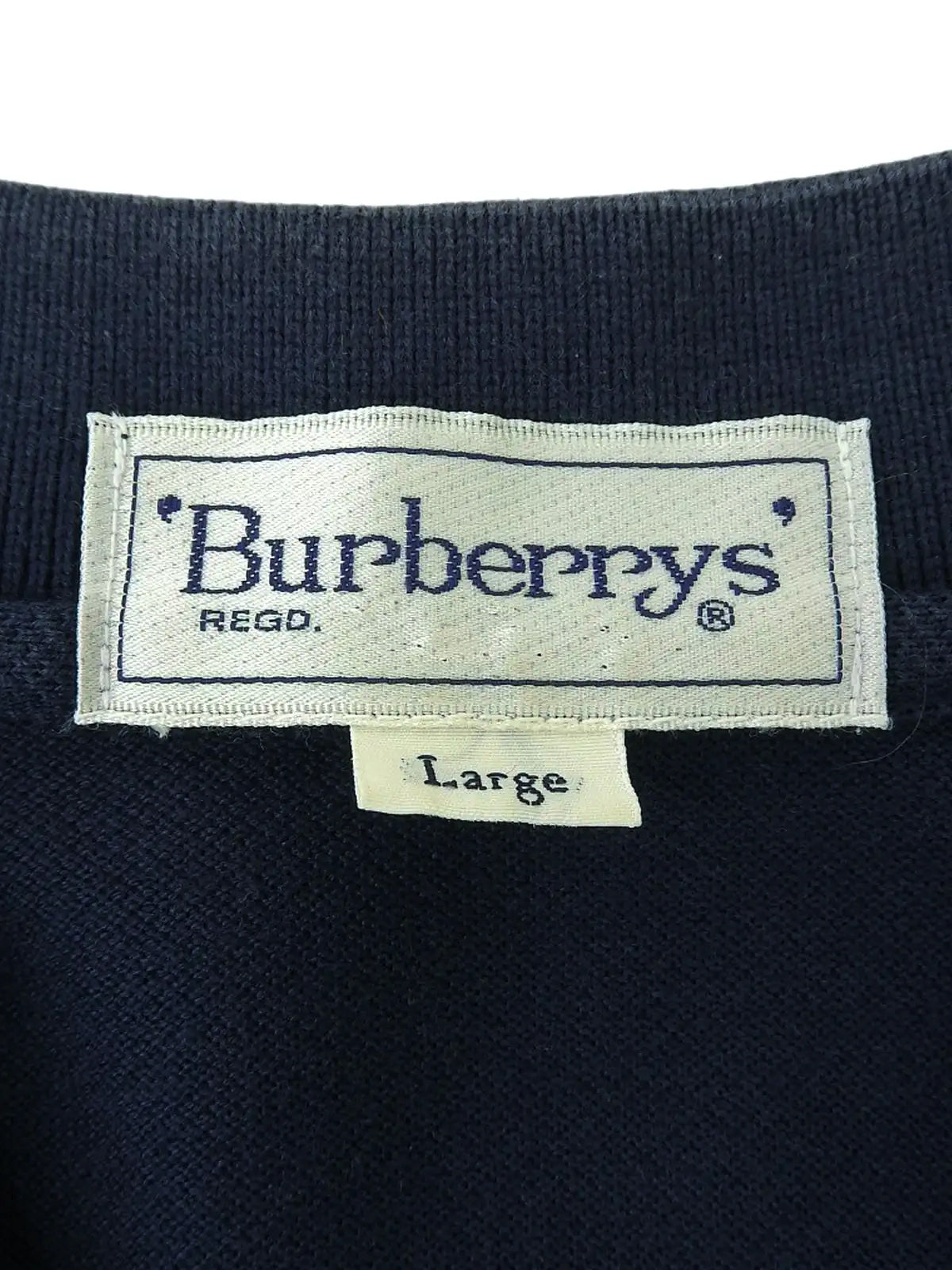 ロゴ刺繍ポロシャツ ネイビー