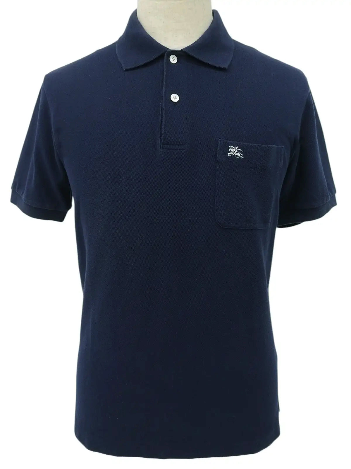 ロゴ刺繍ポロシャツ ネイビー