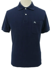 ロゴ刺繍ポロシャツ ネイビー