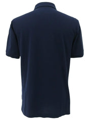 ロゴ刺繍ポロシャツ ネイビー