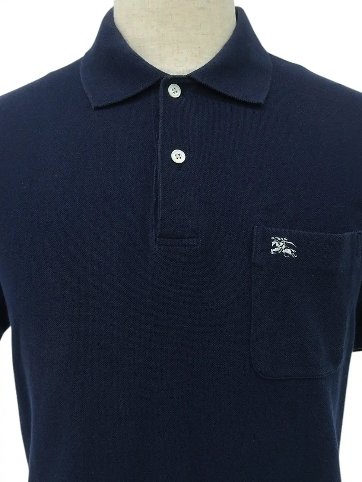 ロゴ刺繍ポロシャツ ネイビー
