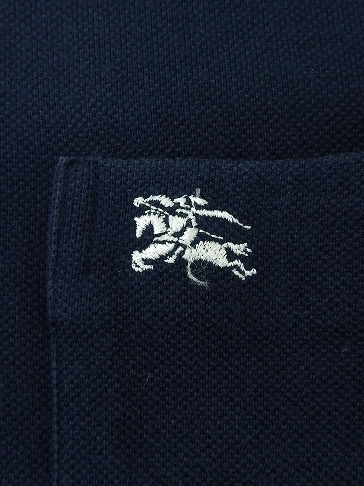 ロゴ刺繍ポロシャツ ネイビー