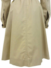 Logo Button Trench Coat Light Beige