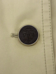 Logo Button Trench Coat Light Beige