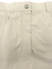 1997 CC Mark Stitch 系带短裤 浅米色
