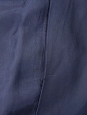 Navy Cashmere Logo Button Jacket