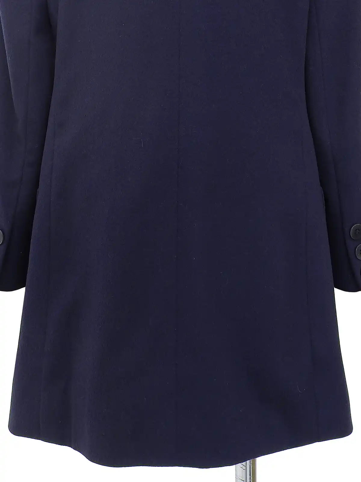 Navy Cashmere Logo Button Jacket