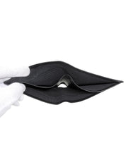 2007 Bicolor Stitch Compact Wallet, Black