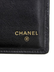 2007 Bicolor Stitch Compact Wallet, Black