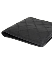 2007 Bicolor Stitch Compact Wallet, Black