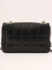 Circa 2000 Chocolate Bar 2.55 Rhinestone CC Mark Mini Chain Bag Black