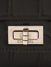 Circa 2000 Chocolate Bar 2.55 Rhinestone CC Mark Mini Chain Bag Black
