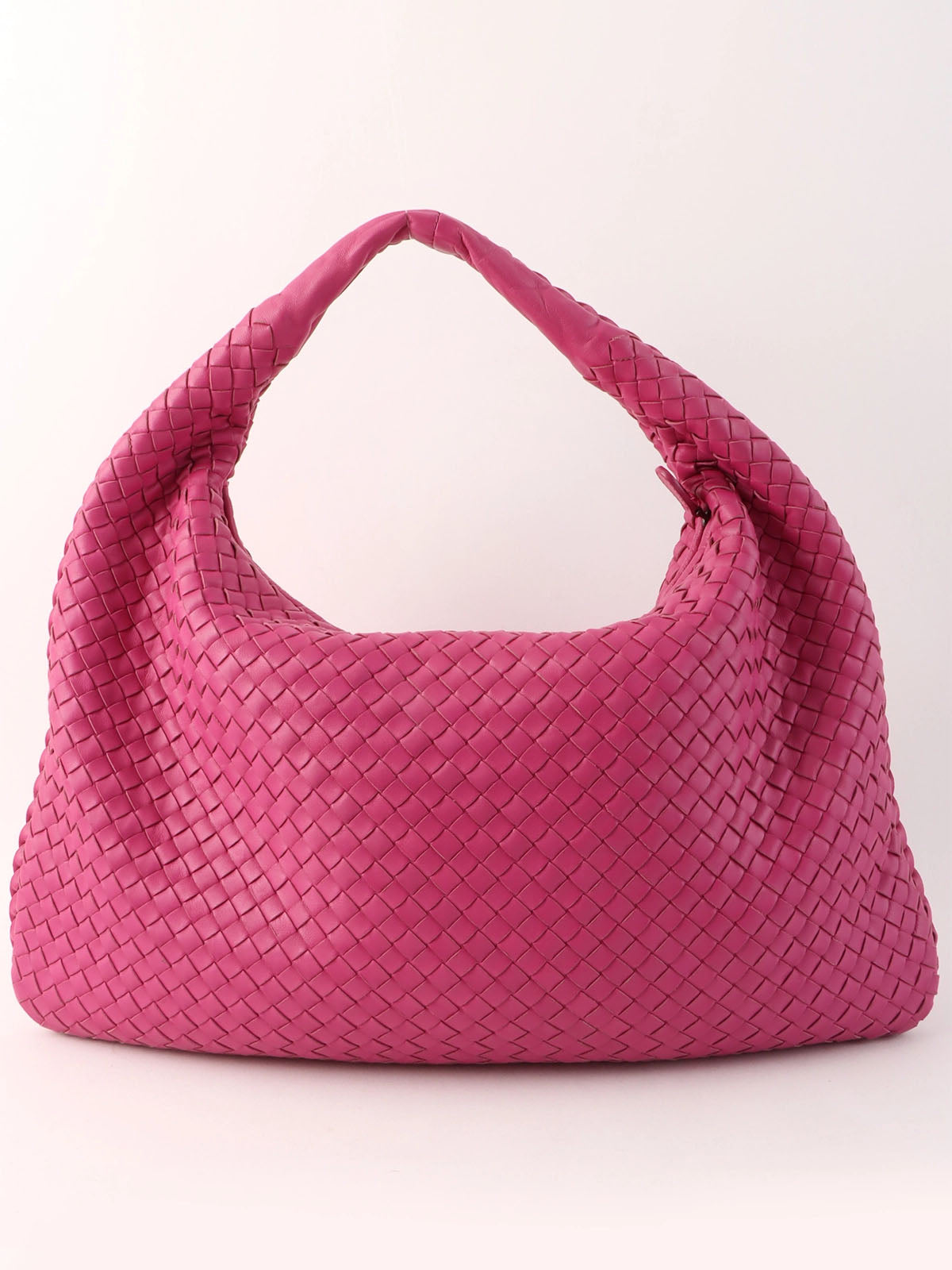 Pink Intrecciato Hobo Bag