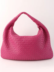 Pink Intrecciato Hobo Bag