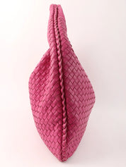 Pink Intrecciato Hobo Bag
