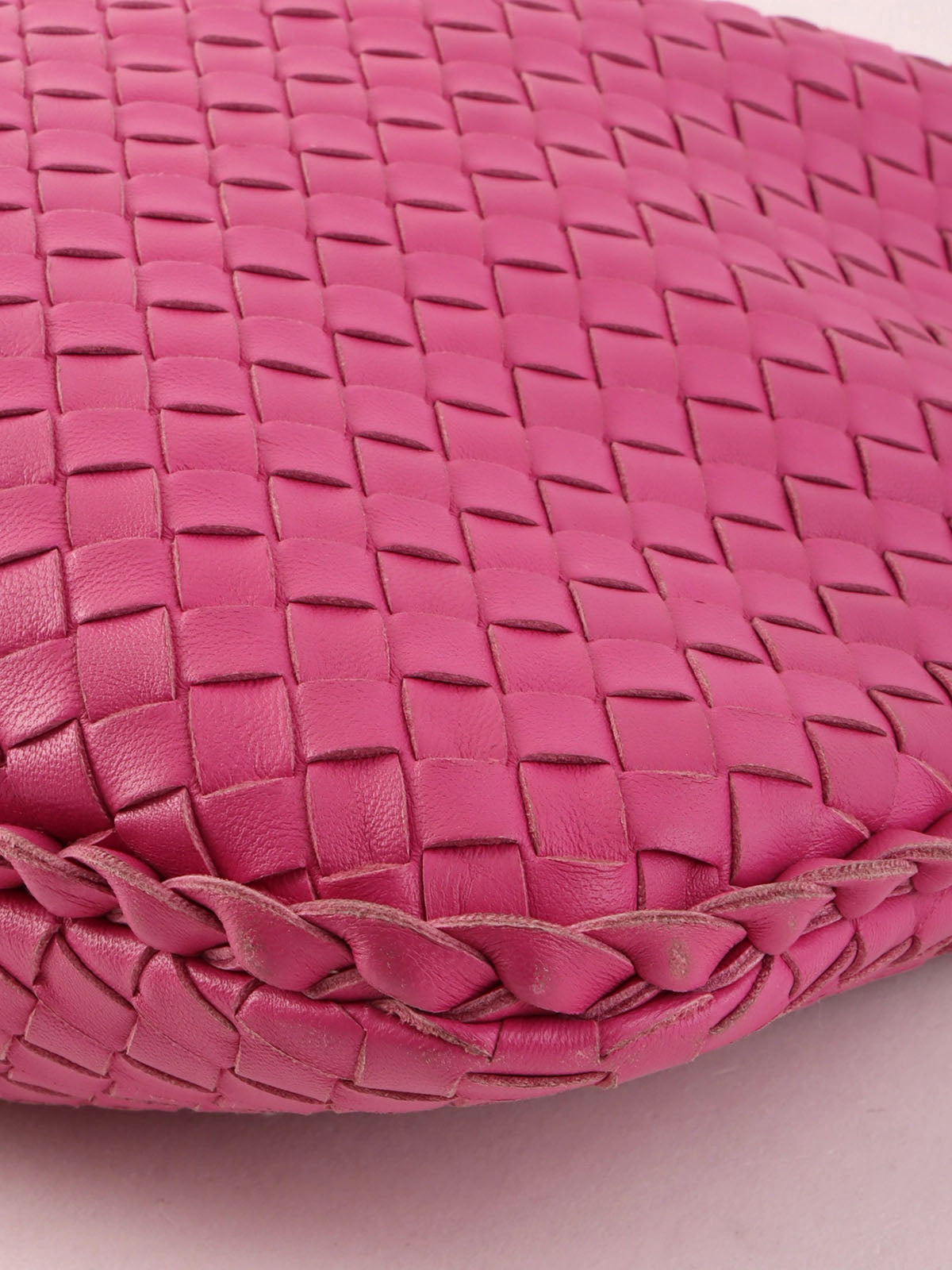 Pink Intrecciato Hobo Bag