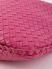 Pink Intrecciato Hobo Bag
