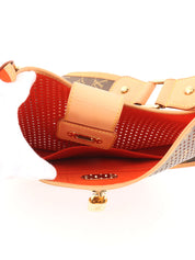2006 Monogram Canvas Perforated Demilune Brown/Orange