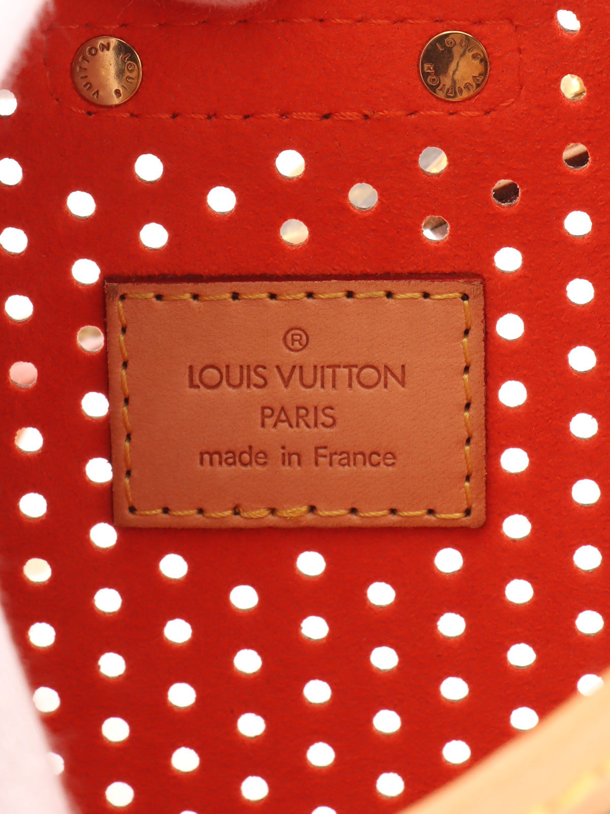 2006 Monogram Canvas Perforated Demilune Brown/Orange