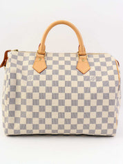 2007 帆布 Damier Azur Speedy 30 白色