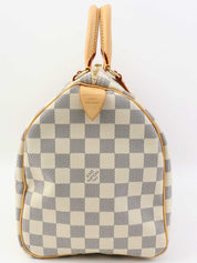 2007 帆布 Damier Azur Speedy 30 白色