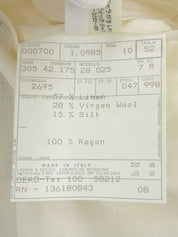 リネンロゴボタンジャケット アイボリー