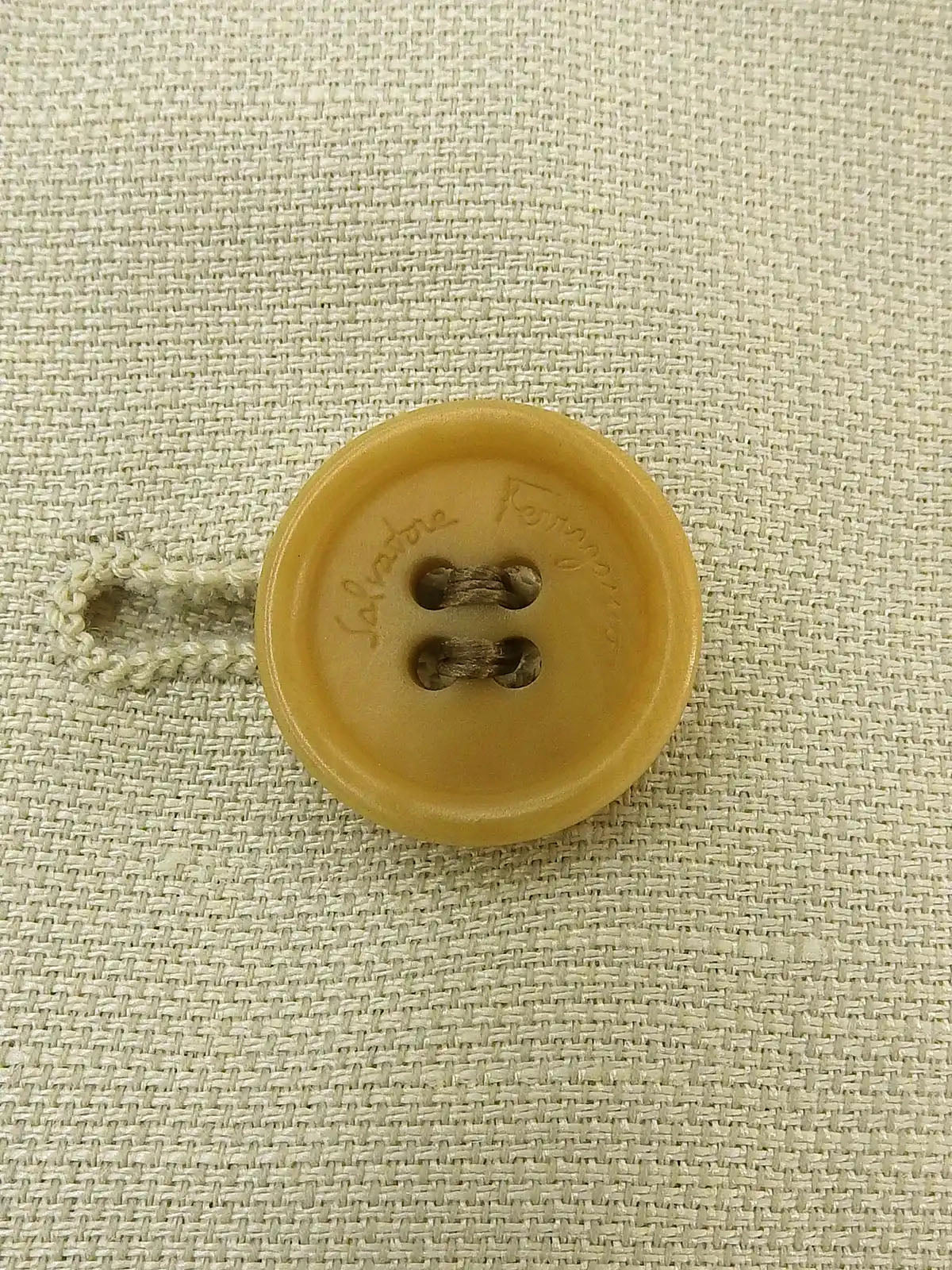 リネンロゴボタンジャケット アイボリー