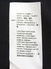 黑色徽标纽扣半袖衬衫