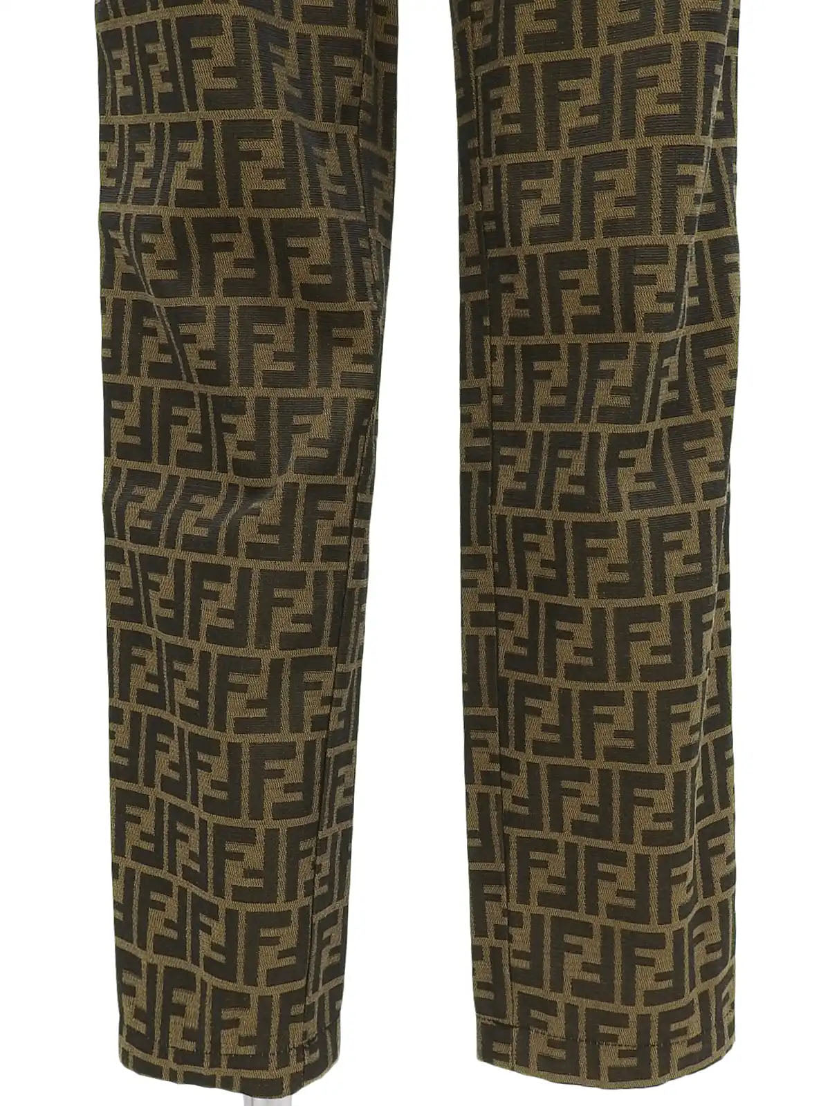 FF Zucca Pattern Pants Brown