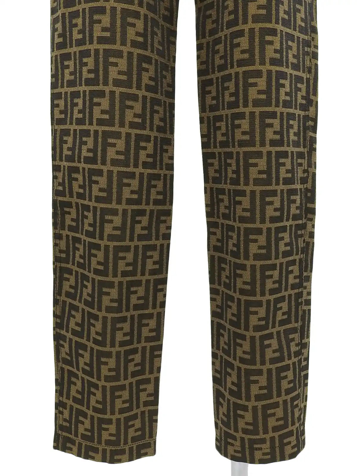 FF Zucca Pattern Pants Brown