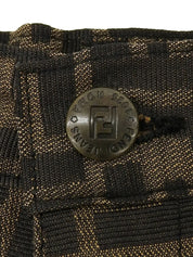 FF Zucca Pattern Pants Brown
