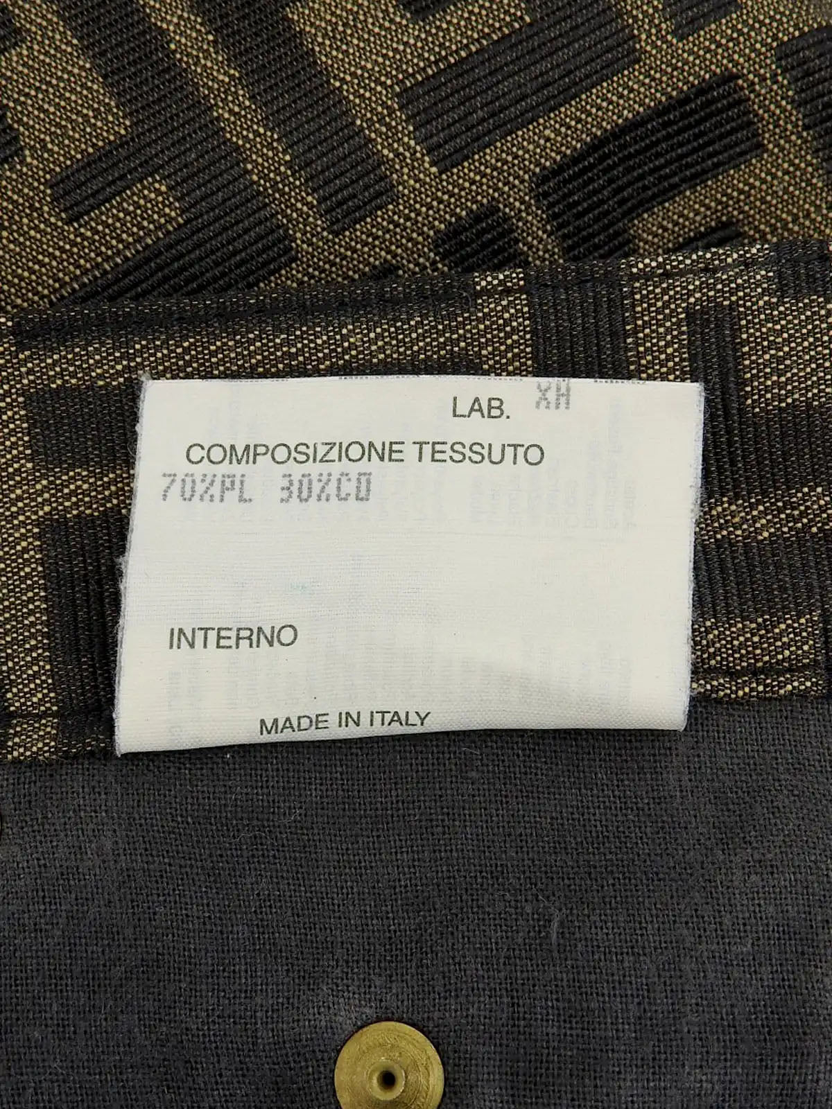 FF Zucca Pattern Pants Brown