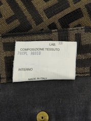 FF Zucca Pattern Pants Brown