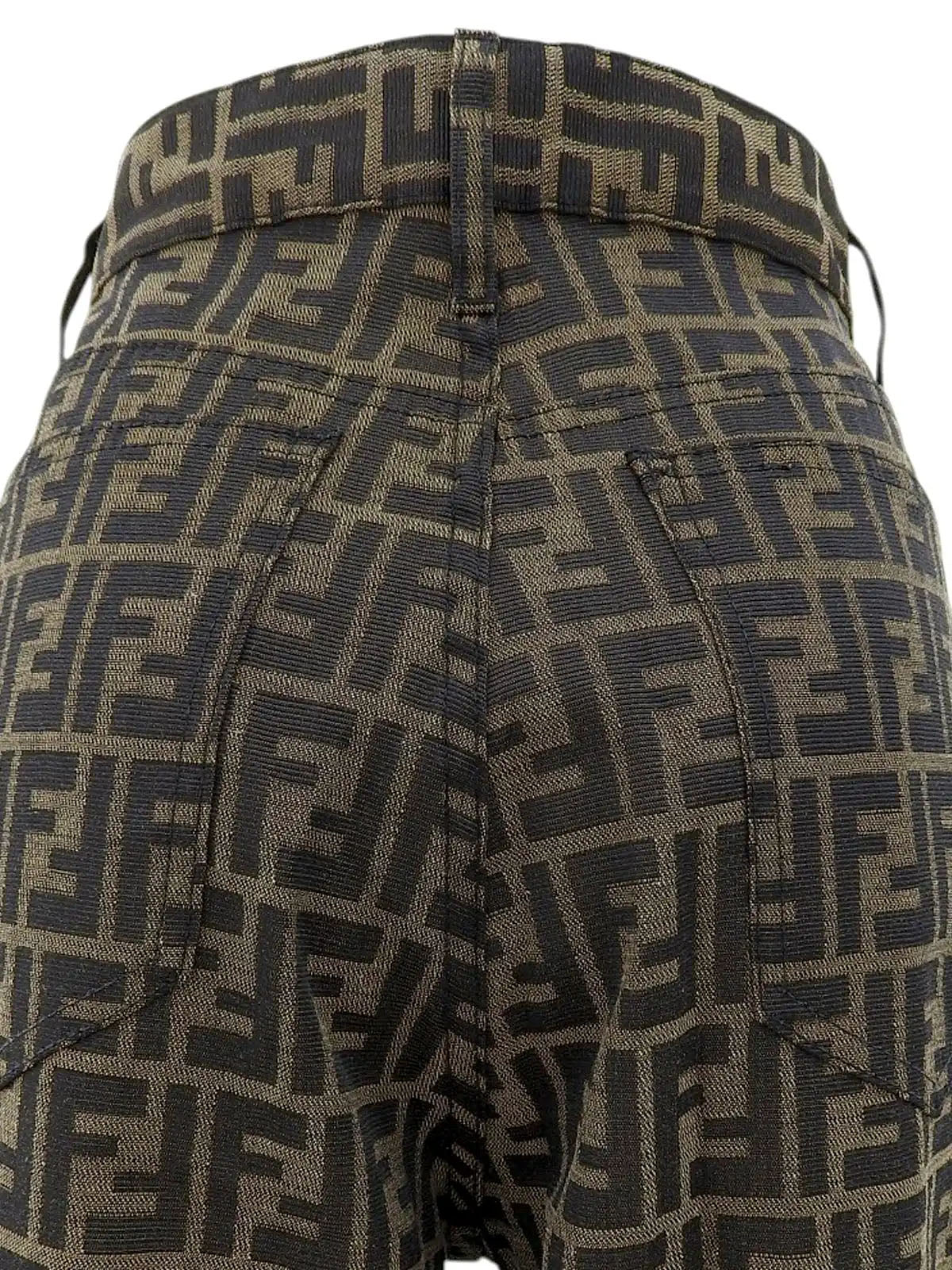 FF Zucca Pattern Pants Brown